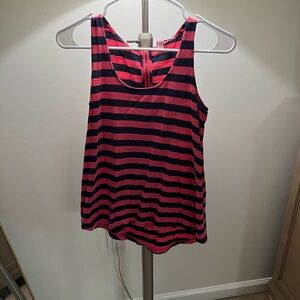 Lilly Pulitzer Pink and Navy Striped Tank Top
